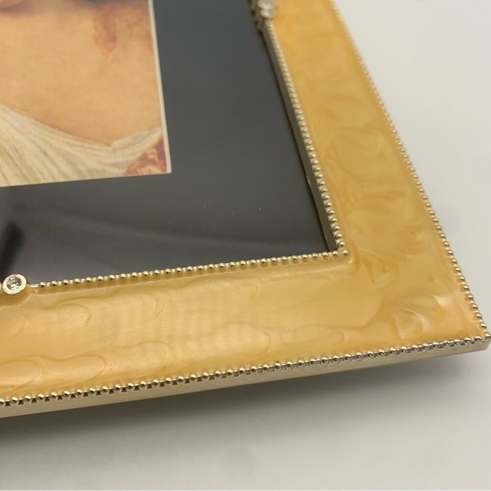 Gold Enamel Rhinestone Picture Frame - Picture 6 of 10